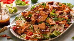 Recipetin Eats X Good Food Asian Glazed Salmon Noodle Salad In 2020 Recipetin Eats Salmon Noodles Recipes