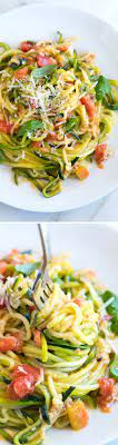 Guilt Free Garlic Parmesan Zucchini Noodles Pasta Recipe Veggie Dishes Recipes Healthy