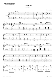 All of me john legend with tabs. All Of Me John Legend Stave Preview 1 John Legend I John Piano Sheet Music Free