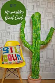 Give the cactus an 8 px thick outline using the stroke method, making sure to set its color to #3a2e2a. Easy Diy Giant Paper Mache Cactus Pillar Box Blue