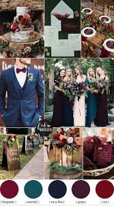 Jewel Toned Wedding Colours Burgundy Grape Emerald Navy Blue Red Fall Wedding Colors Red Bouquet Wedding Wedding Theme Colors