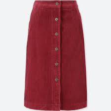 Women Corduroy High Waist Front Button Skirt Uniqlo Skirts Womens Skirt Skirt Fashion