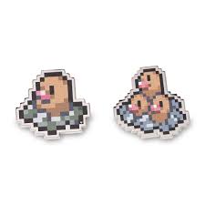 Diglett & Dugtrio Pokémon Pixel Pins (2-Pack) | Pokémon Center Official Site