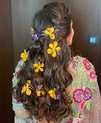 Syga bridal hairband earring set flower pearl hair accessories for women, girls, and kids earring dress accessories for wedding, dance, party, events, functions. Floral Fiesta 13 Types Of Flowers For Your Bridal Hairstyle Shaadisaga