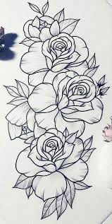 Custom tattoo custom tattoo design tattoo stencils plant tattoo traditional tattoo tattoo designs for women leaf drawing line work tattoo sleeve hibiscus wreath flower drawing. Roses Stencil Sketch Flower Art Drawing Roses Drawing Sketches