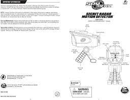 Spy gear night scope product name: 26942 Spy Gear Radar Detector User Manual Wf Tastemakers Trading Limited