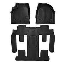 Maxfloormat Floor Mats For Traverse Enclave Acadia Outlook Bucket Seat Complete Set Black Chevrolet Traverse Floor Mats Acadia