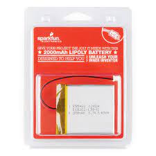 If you need a smaller battery, we also have a 1200mah model. 2000mah Lithium Polymer Battery Retail Rtl 11238 Sparkfun Electronics
