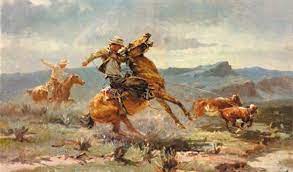 Olaf Wieghorst His Paintings Were Featured In The Movie El Dorado Starring John Wayne Love His Work Western Art Paintings Western Artist Western Artwork