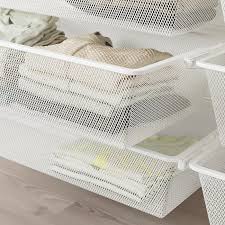 Wardrobes and chest of drawers. Boaxel Mesh Basket White 60x40x15 Cm Ikea