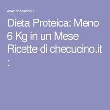 Dieta Proteica Meno 6 Kg In Un Mese Ricette Di Checucino It Dieta Diete Per Perdere Peso Ricette