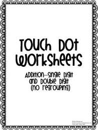 Worksheet touch math grade regrouping phenomenal addition worksheets photo inspirations free printable. Addition Worksheets Touch Dots Single Double Digit No Reg Touch Math Math Fact Fluency Touch Point Math