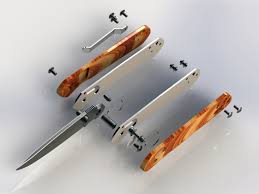 Laser cut knife box 320x100x70mm plywood 3mm free vector. Folding Knife Ganzo G717 3d Cad Model Library Grabcad