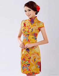 Cheongsam Welcome Chinese New Year Colourful Outfits Fashion Chinese Dress