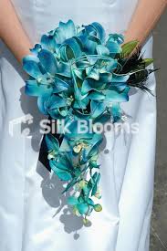 Get the best price · expert tips · view top 5 lists · free shipping. Cascading Bouquet Made From Artificial Lillies And Orchids Aqua Wedding Flowers Silk Flower Wedding Bouquet Turquoise Bouquet