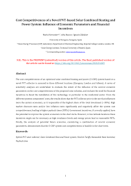 The different levels represent different groups of organisms that. Pdf Cost Competitiveness Of A Novel Pvt Based Solar Combined Heating And Power System Influence Of Economic Parameters And Financial Incentives