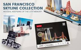 Check spelling or type a new query. Amazon Com Cubicfun 3d Puzzles For Adults Kids Led San Francisco Cityline Collection Model Kits Lighting Architecture Toys Gifts For Women Men Golden Gate Bridge 555 California Street And Other Sf Landmarks Toys