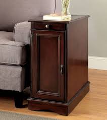 Whether you want to keep your remote, snacks or a book, an end table is super handy. Lilith I Side Table W Usb And Power Outlet Cherry By Furniture Of America Furniturepick