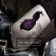 Peacock feather tattoo designs will depend on the meaning that it has for each person. High Quality Waterproof Non Toxic Tattoo Peacock Feather Designs 21x15cm Women Tattoo Arm On Chest Thigh Arm Temporary Tattoo Feather Hairpin Tattoos Phonefeather Aliexpress