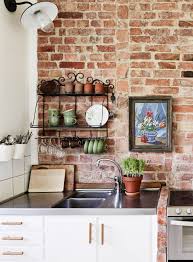 Brick wall kitchen ideas is a part of 12 incredible brick wall decoration ideas for best home inspiration pictures gallery. Brick Wall Kitchen Coco Lapine Design Brick Wallpaper Kitchen Kitchen Wallpaper Brick Kitchen