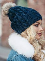 Pom Pom Hat Fleece Lined If You Need The Matching Scarf And Gloves To This Hat Please Visit Etsy Me Winter Hats For Women Winter Hats Hat Ideas For Women