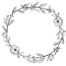 This Listing Is For An Instant Download High Resolution 300 Dpi Image In Png With Transparent Background Image Wreath Clip Art Wreath Drawing Black Flowers