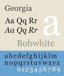 This module looks at the cascade and inheritance, all the selector types we have available, units, sizing, styling backgrounds and borders, debugging, and lots more.the aim here is to provide you. Georgia Typeface Wikipedia