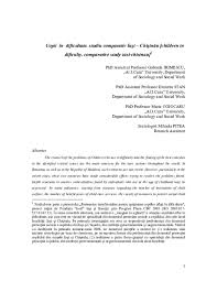 Cei mai multi elevi singuri sunt in mediul urban, 24.149, in timp ce in mediul rural sunt 20.888. Pdf Copii In Dificultate Pitea Mihaela Academia Edu