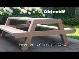 construction d une table de pique nique design youtube
