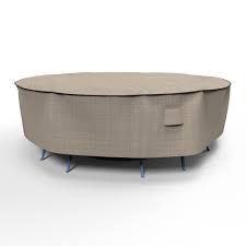 Budge English Garden Extra Large Round Patio Table And Chairs Combo Covers Brown In 2020 Round Table And Chairs Round Patio Table Patio Table