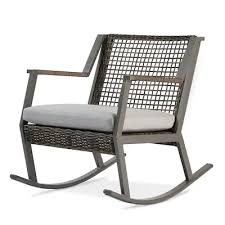 real flame calvin set of 2 wicker gray metal frame conversation chair s with cushioned seat lowes com outdoor rocking chairs rocker chairs rocking chair set