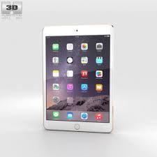 Apple Ipad Mini 3 Gold 3d Model Tablet Max C4d Obj 3ds Fbx Lwo Stl Apple Ipad Mini Apple Ipad Air Refurbished Ipad