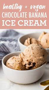 Healthy Chocolate Banana Ice Cream Eating Bird Food Recipe In 2020 Nice Cream Recipe Banana Ice Cream Vegan Healthy Chocolate