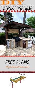 How To Build A 2 Post Pergola Pergola Plans Diy Pergola Building A Pergola