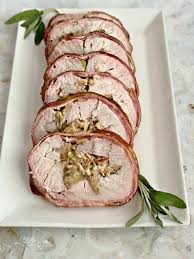 Loosely wrap the foil around the sides of the pork. Bacon Wrapped Pork Loin With Sauerkraut Stuffing Smoker Grilled