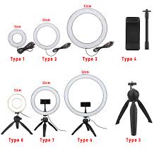 Ring Light Led Makeup Ring Lamp Usb Portable Selfie Ring Lamp Phone Holder Tripod Stand Photography Lighting Sale Banggood Com