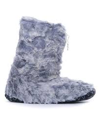 Look At This Silver Fox Cole Luxurey Faux Fur Slipper Women On Zulily Today Slipper Boots Fox Slippers Womens Slippers
