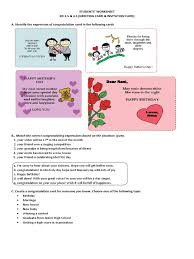 Percakapan ini sangat penting buat kalian. Worksheet Greeting Card