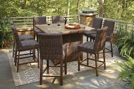 Shop our collection of gas fire pit tables. Paradise Trail Outdoor Fire Pit Bar Table Set By Signature Design By Ashley Furniturepick