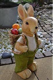 Hase Grosser Osterhase Mit Tragekorb Hohe 46 Cm Sehr Hubscher Grosser Hase In Braun Fur Die Oster Dekoration In Haus Haus Und Garten Dekoration Osterhase