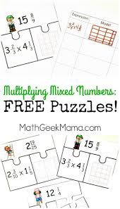 Low Prep Multiplying Fractions Activity Free Mixed Numbers Puzzles Fraction Activities Multiplying Fractions Activities Multiplying Mixed Numbers