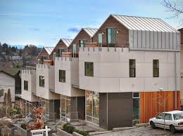 Denny Rowhouses David Foster Architects Townhouse Designs Modern Townhouse Townhouse