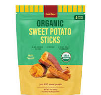 ORGANIC SnakYard Sweet Potato Sticks Vegan, 2.82oz (Pack of 6)