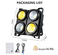 Amazon.com: Iverens Foco de escenario de 4 x 100 W Cob ...