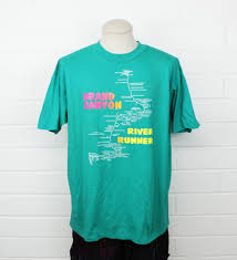 Vintage 90s Adventure Grand Canyon Shirt Teal Xl River Runner Map Trails And Points Of Interest Graphic Neon X Large Tee T Shir Vintage Shirts Large Tee Shirts