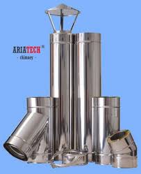 Cos De Fum Inox Inox Izolat Complet Echipat D 160mm H 5m