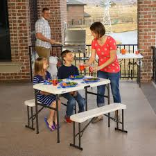 Lifetime portable folding picnic table with benches. Lifetime Folding Picnic Table With Benches 80373 Walmart Com Walmart Com