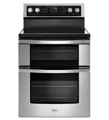 Stainless Steel 6 7 Cu Ft Electric Double Oven Range With True Convection Wge745c0fs Whirlpool Double Oven Electric Range Double Oven Range Electric Double Oven