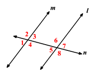 So we can say that two lines of parallel, if that slows, are the same or identical. Transversal