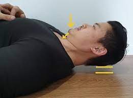 Pretend your ears and your jaw are on a railroad cart and it's going to go straight back like a cobra strike. How To Get Rid Of A Dowager S Hump Posture Direct